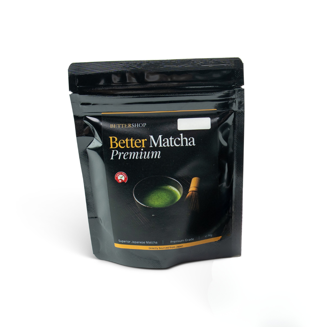 Better Bio Matcha Premium 50g Dose Vorderseite