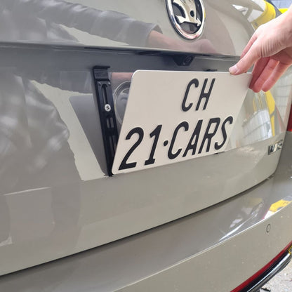 Cliquez sur le support de plaque voiture | Format portrait